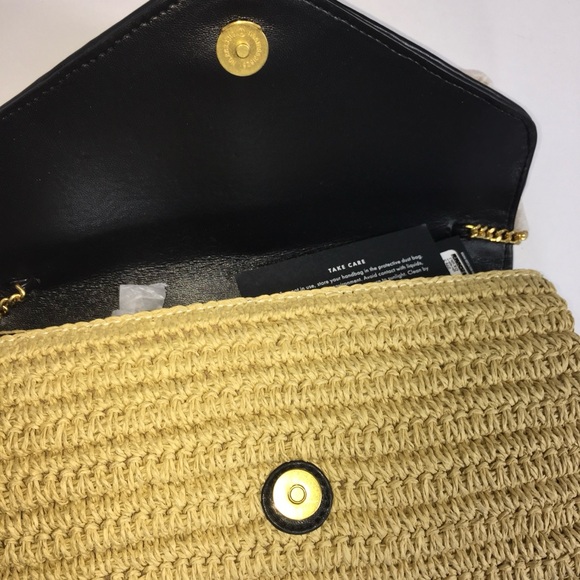 Rebecca Minkoff Straw Envelope Flap Clutch